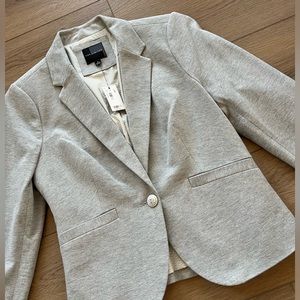 THE LIMITED | Heather Grey Cotton Lined Blazer (s)